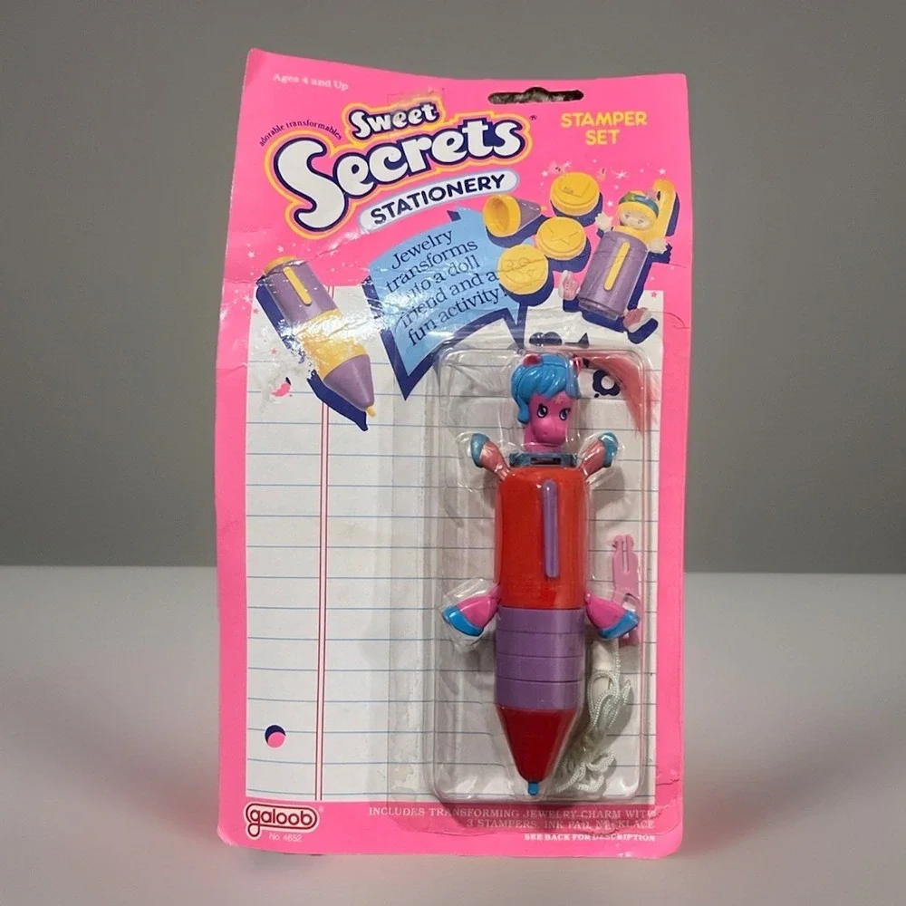 VTG Galoob Sweet Secrets‎ Stationary Stamper Set 1986 New In Box